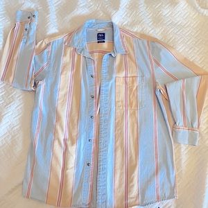 ZARA men’s 90’s long sleeve striped shirt